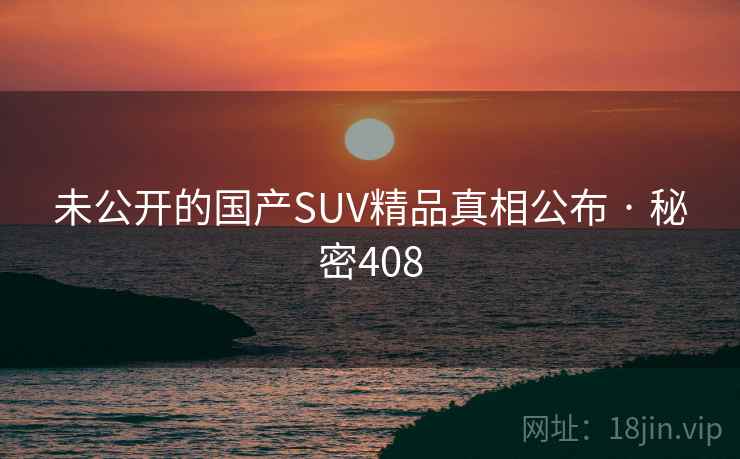 未公开的国产SUV精品真相公布 · 秘密408